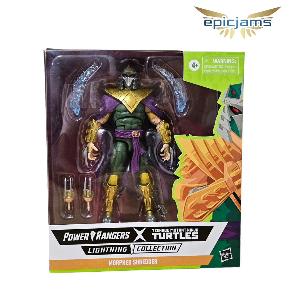 Hasbro Power Rangers X TMNT Morphed Shredder Action Figure New